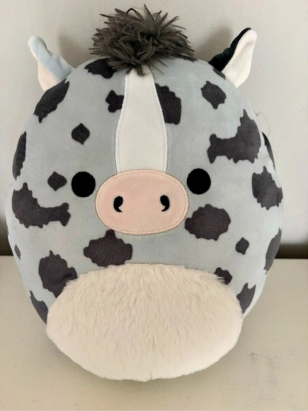 Squishmallows Grady Appaloosa Horse Plush NWT Gray & White